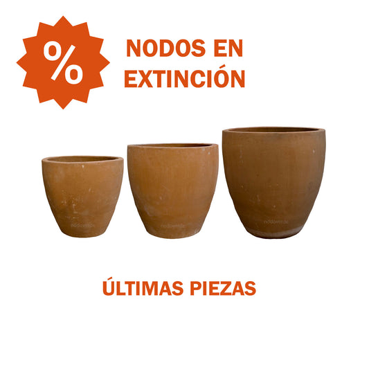 Set de 3 'Orquidea' de Barro