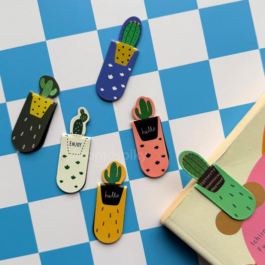Bookmark Magnético - Cactus