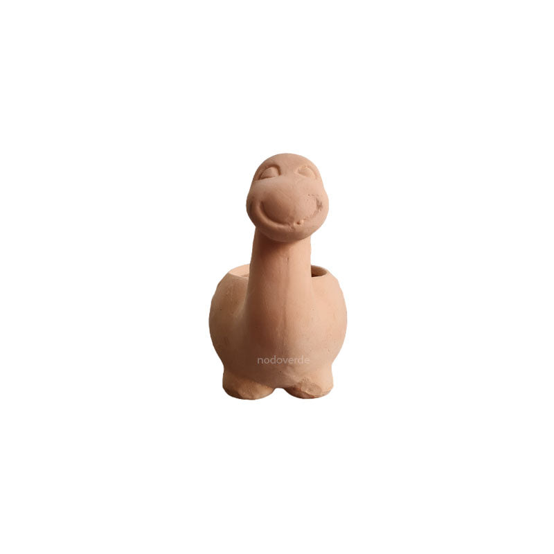 Maceta Dinosaurio de Barro