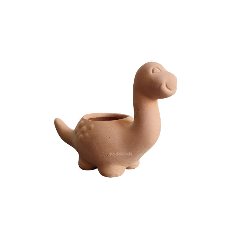 Maceta Dinosaurio de Barro