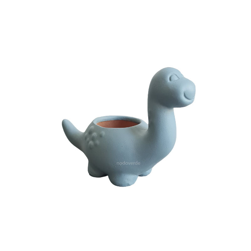 Maceta Dinosaurio de Barro